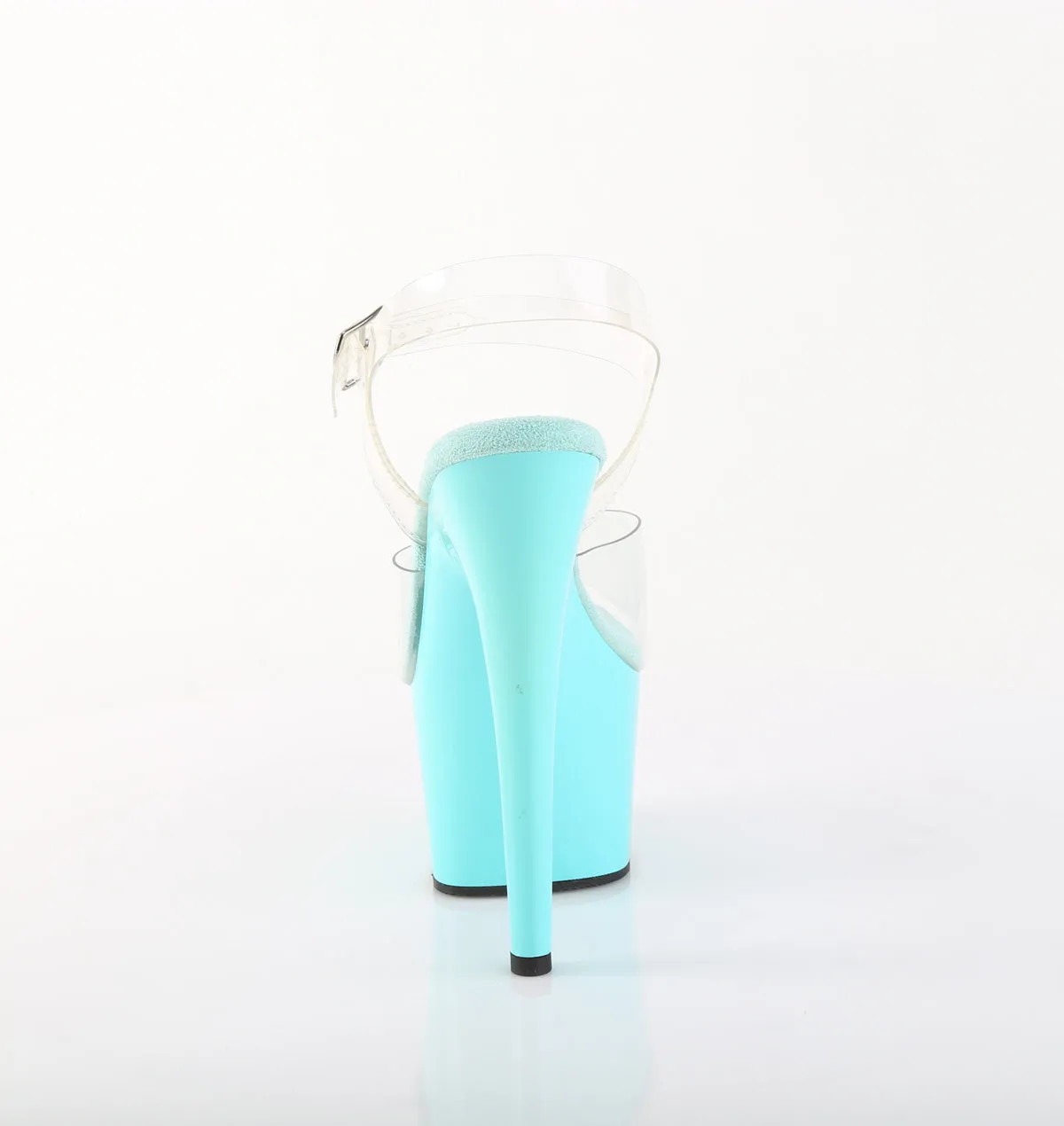 ADORE-708 Pleaser Clear/Aqua Sexy Platform Shoes (Pole Dancing Heels)
