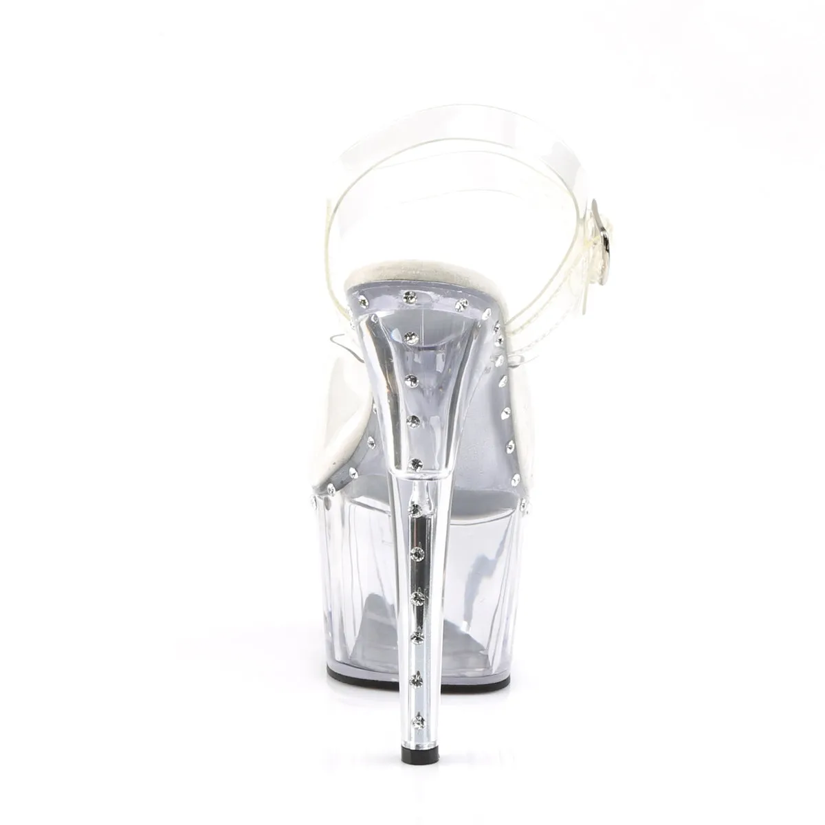 ADORE-708LS Pleaser Clear Sexy Platform Shoes (Pole Dancing Heels)