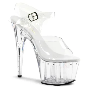 ADORE-708LS Pleaser Clear Sexy Platform Shoes (Pole Dancing Heels)