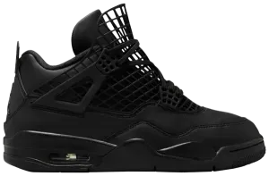 Air Jordan 4 Retro 'Net - Black' Sneakers for Women