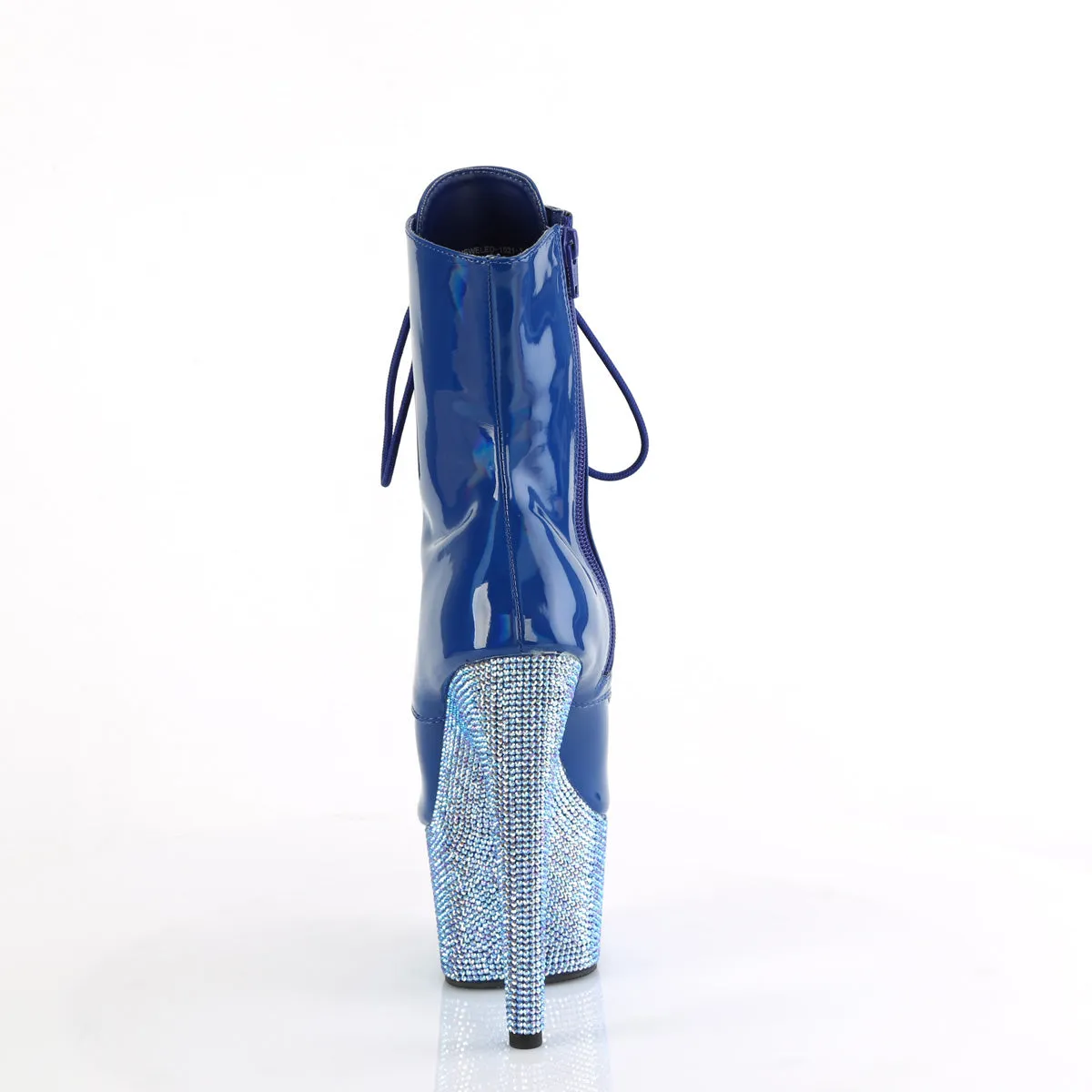 BEJEWELED-1021-7 Pleaser Blue Holo Patent Sexy Platform Shoes (Pole Dancing Heels)