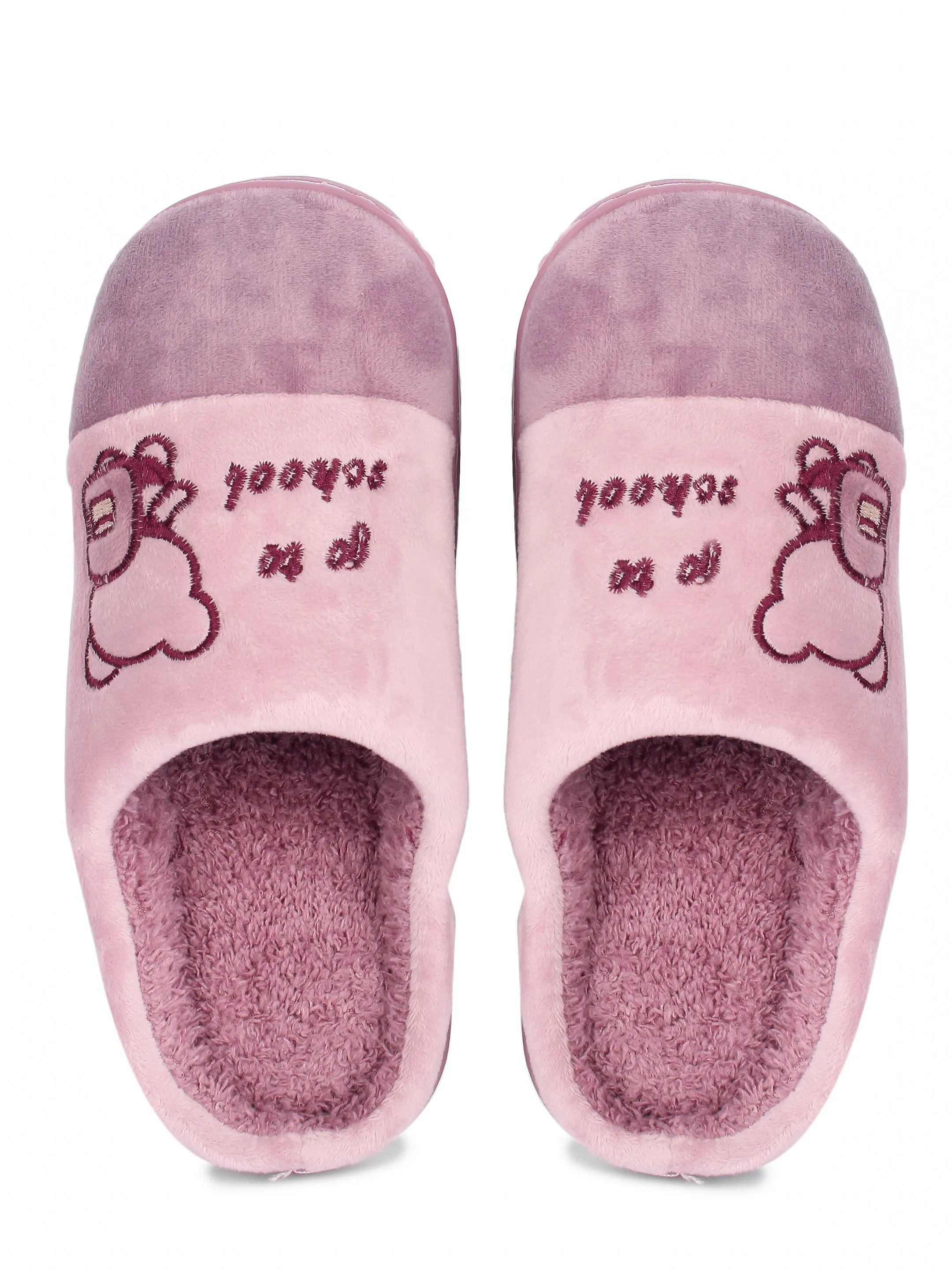 Brauch Women's Purple Go To School Fur Winter Slippers