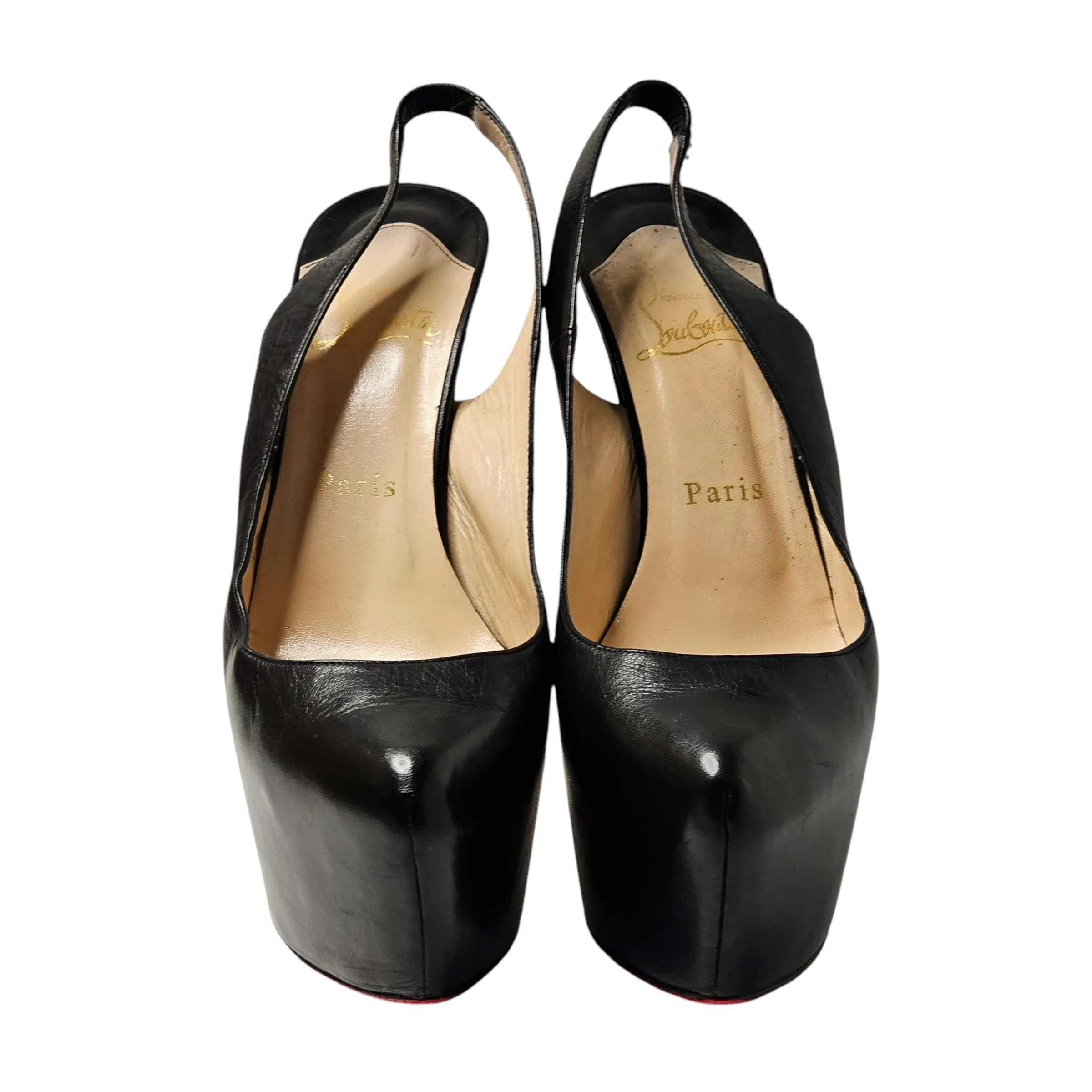 CHRISTIAN LOUBOUTIN DAFSLING HEELS EU 37.5/ UK 4.5