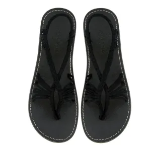 Cocoon- Classic Black Rope Sandals