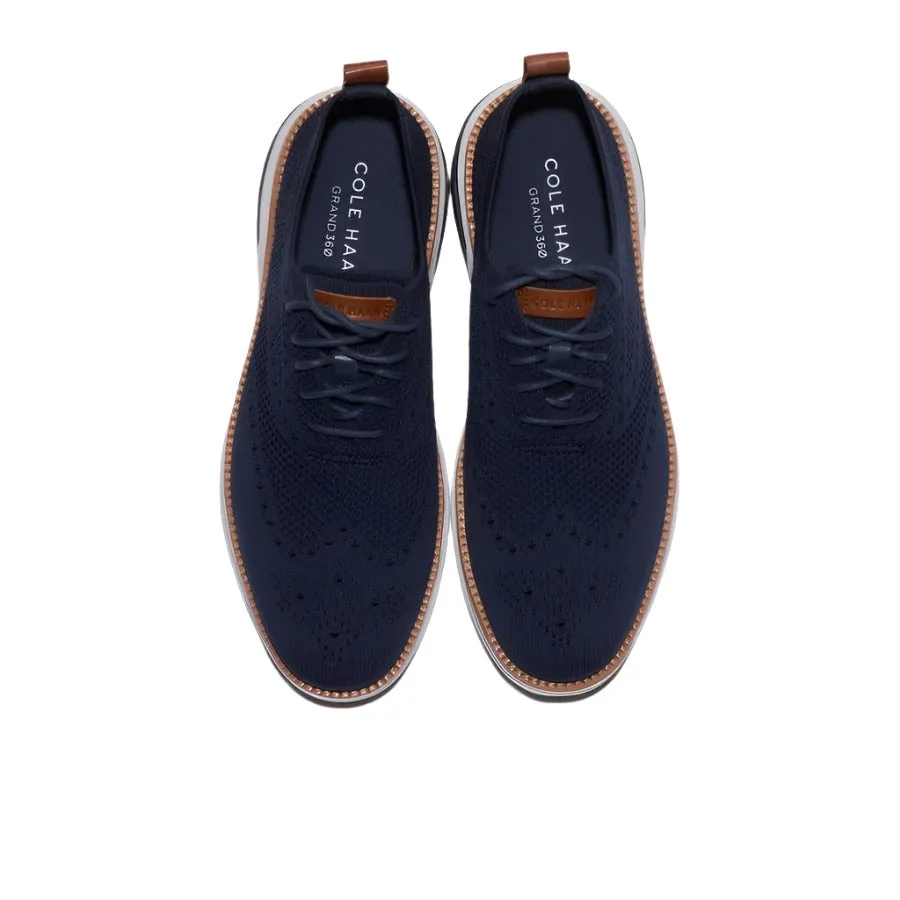 Cole Haan Hurrion Stitchlite Wingtip Oxford Shoes - Navy
