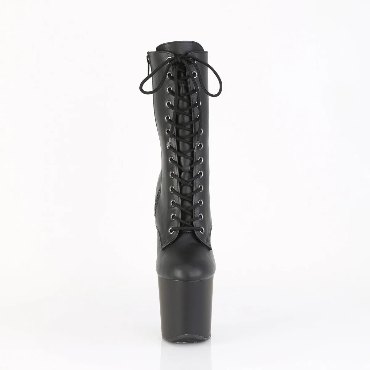 CRAZE-1040 Pleaser Black Faux Leather Sexy Platform Shoes (Pole Dancing Heels)