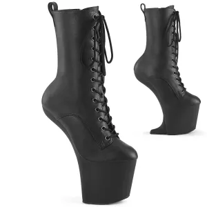 CRAZE-1040 Pleaser Black Faux Leather Sexy Platform Shoes (Pole Dancing Heels)