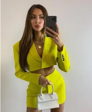 Cut Out Blazer Dress