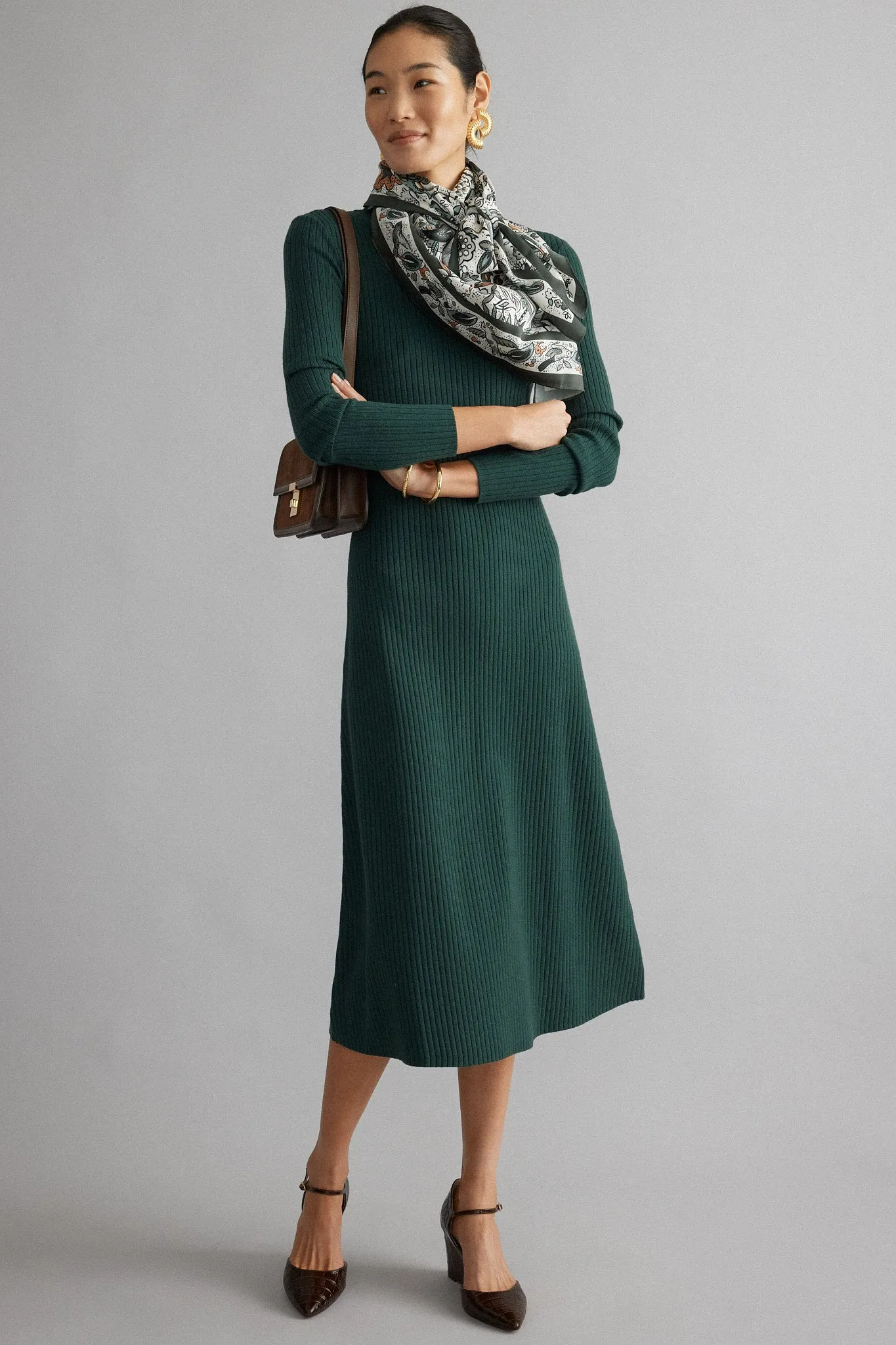 Cypress Knit Conrad Midi Swing Dress