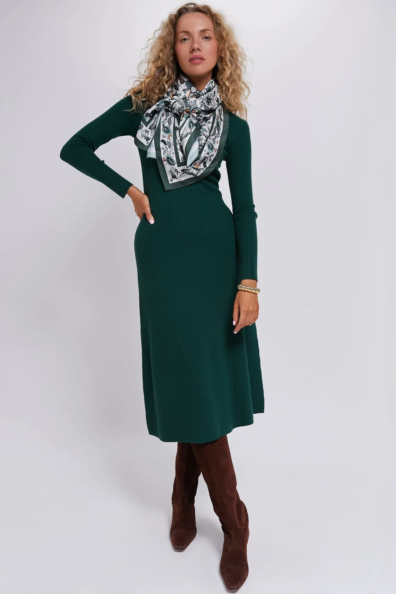 Cypress Knit Conrad Midi Swing Dress