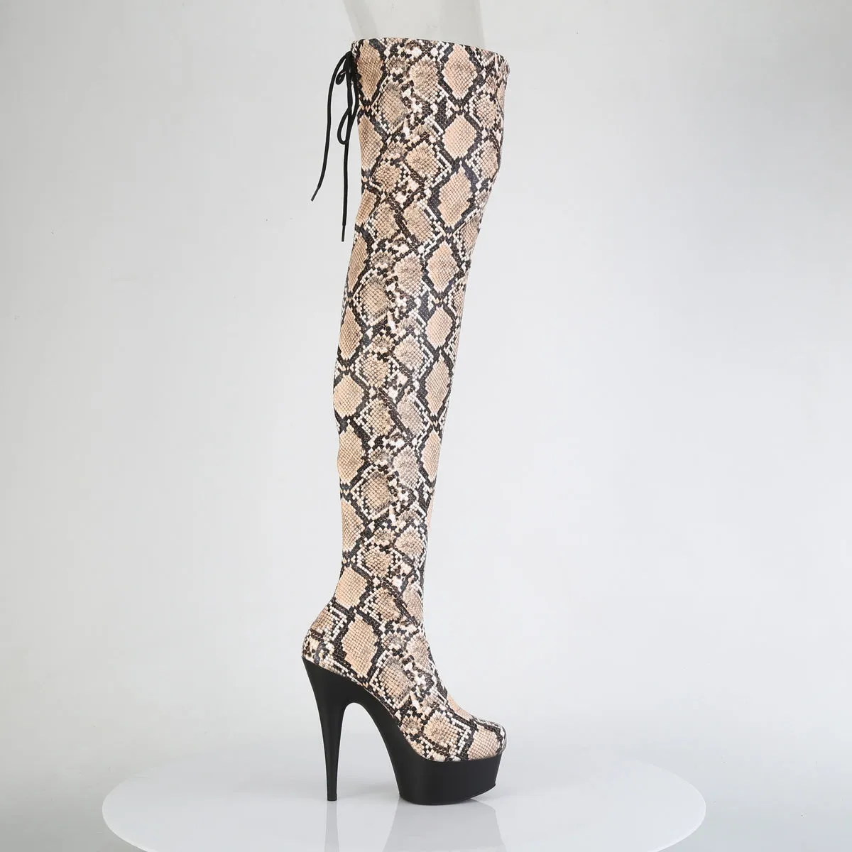 DELIGHT-3008SP-BT Pleaser Tan Sexy Platform Shoes (Pole Dancing Heels)