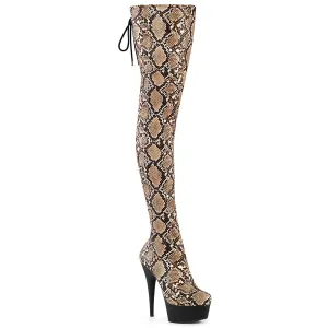 DELIGHT-3008SP-BT Pleaser Tan Sexy Platform Shoes (Pole Dancing Heels)