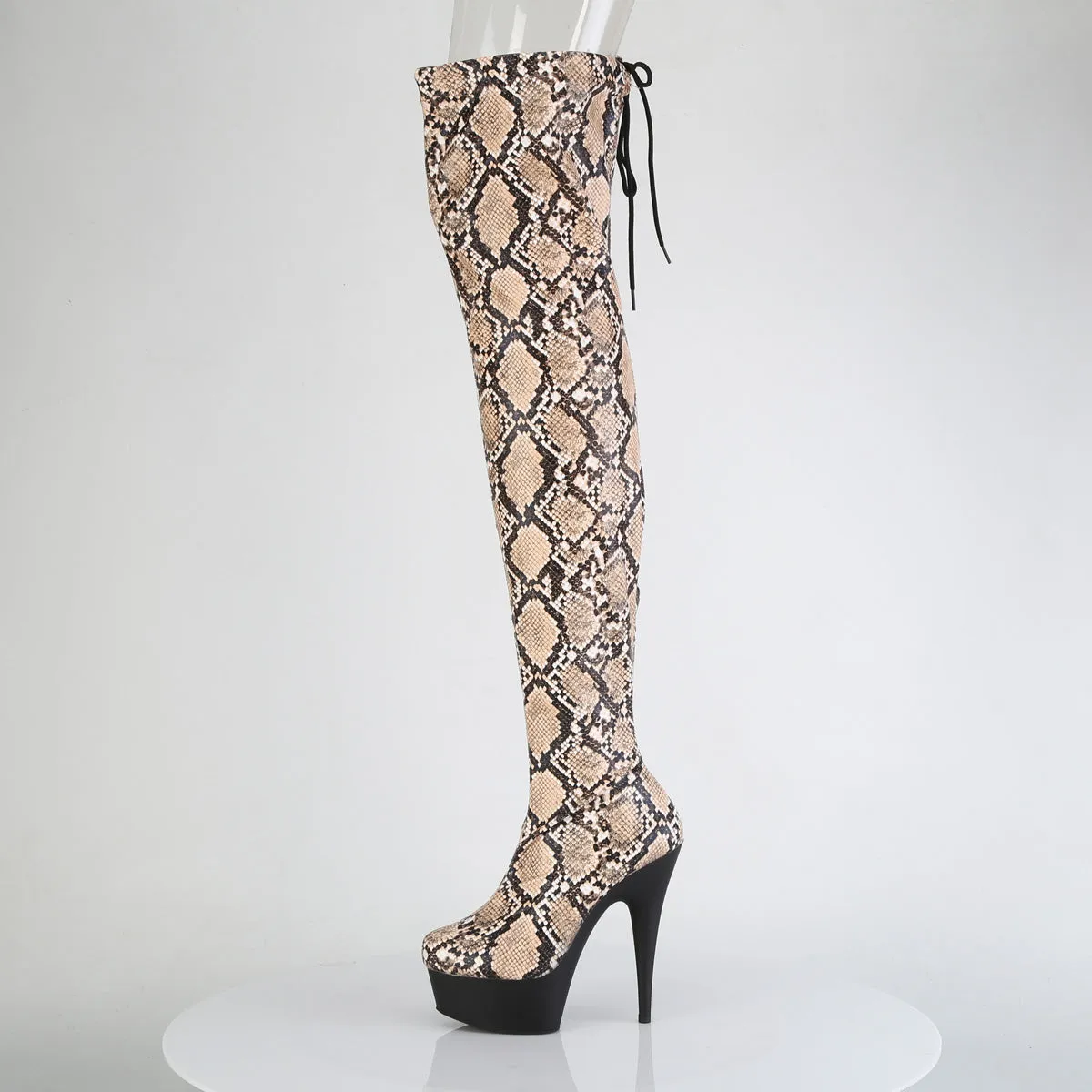 DELIGHT-3008SP-BT Pleaser Tan Sexy Platform Shoes (Pole Dancing Heels)