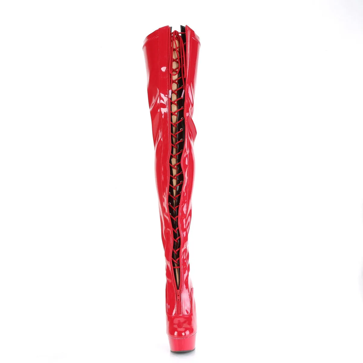 DELIGHT-3027 Pleaser Red/Black Sexy Platform Shoes (Pole Dancing Heels)