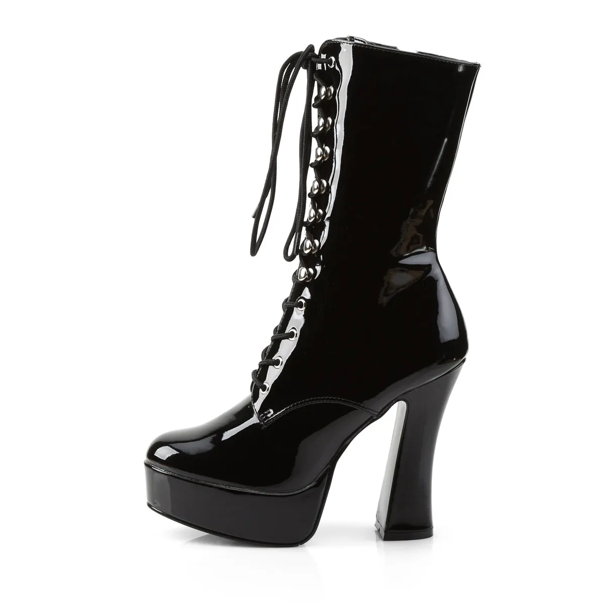 ELECTRA-1020 Pleaser Black Patent Sexy Platform Shoes (Pole Dancing Heels)
