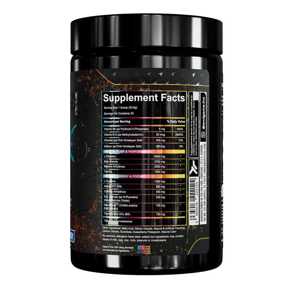 Endgame Impulse Pre Workout 348g