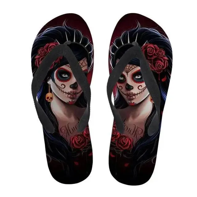 Flip Flops Soft Rubber Sole Flat Slippers
