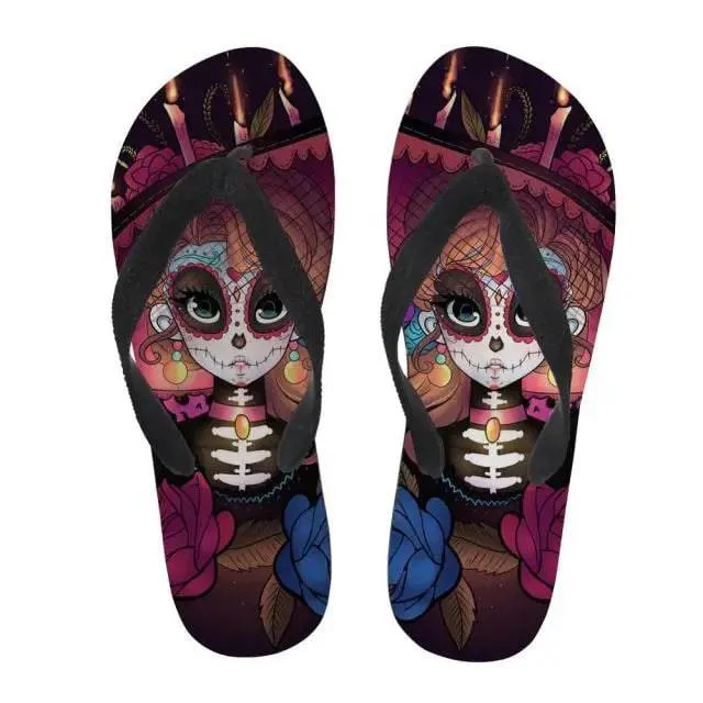 Flip Flops Soft Rubber Sole Flat Slippers