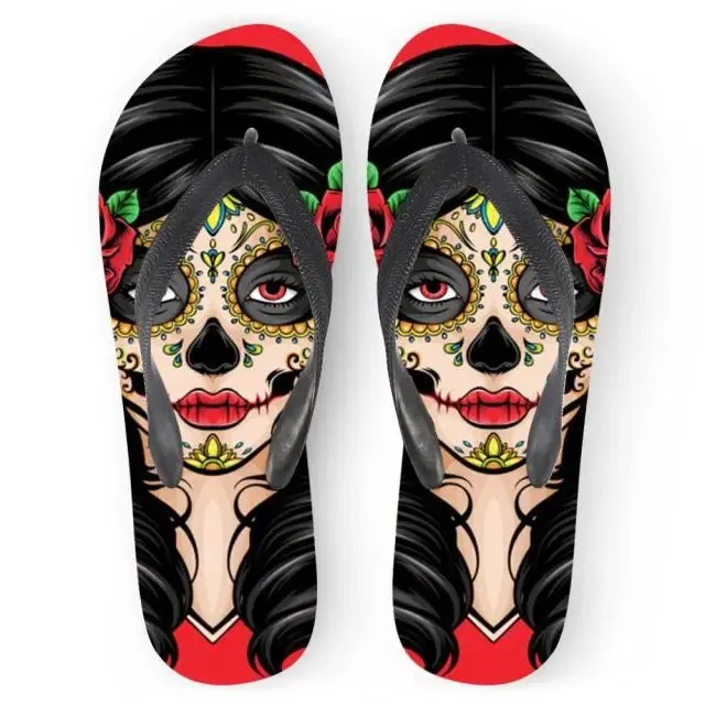 Flip Flops Soft Rubber Sole Flat Slippers