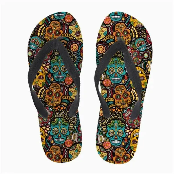 Flip Flops Soft Rubber Sole Flat Slippers