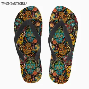 Flip Flops Soft Rubber Sole Flat Slippers