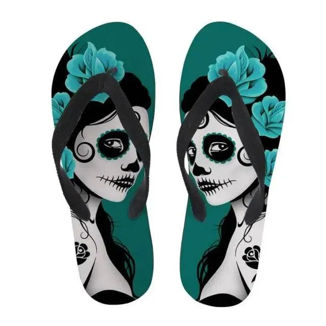 Flip Flops Soft Rubber Sole Flat Slippers