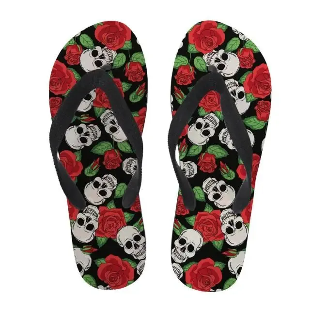 Flip Flops Soft Rubber Sole Flat Slippers