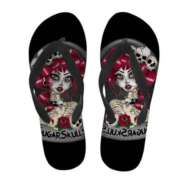 Flip Flops Soft Rubber Sole Flat Slippers