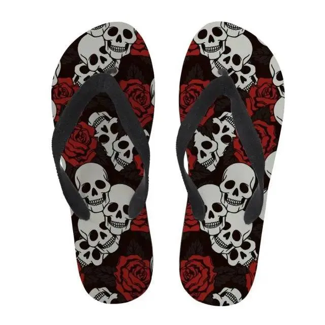Flip Flops Soft Rubber Sole Flat Slippers