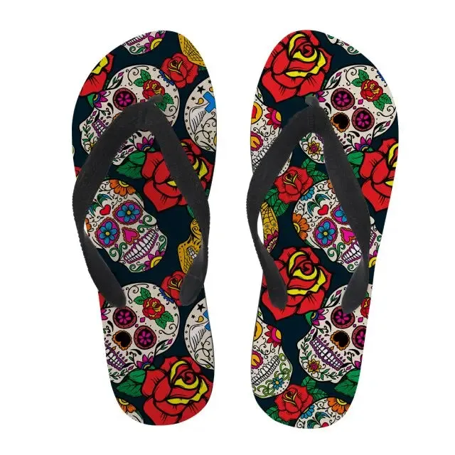 Flip Flops Soft Rubber Sole Flat Slippers