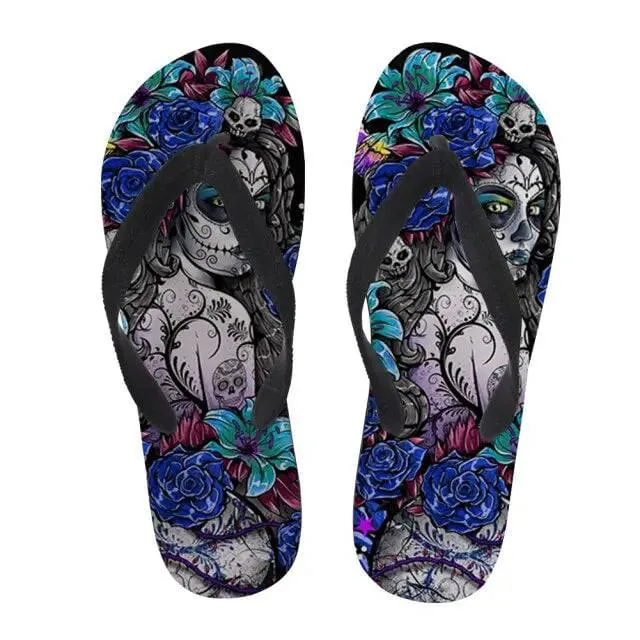 Flip Flops Soft Rubber Sole Flat Slippers