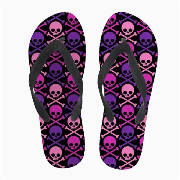 Flip Flops Soft Rubber Sole Flat Slippers