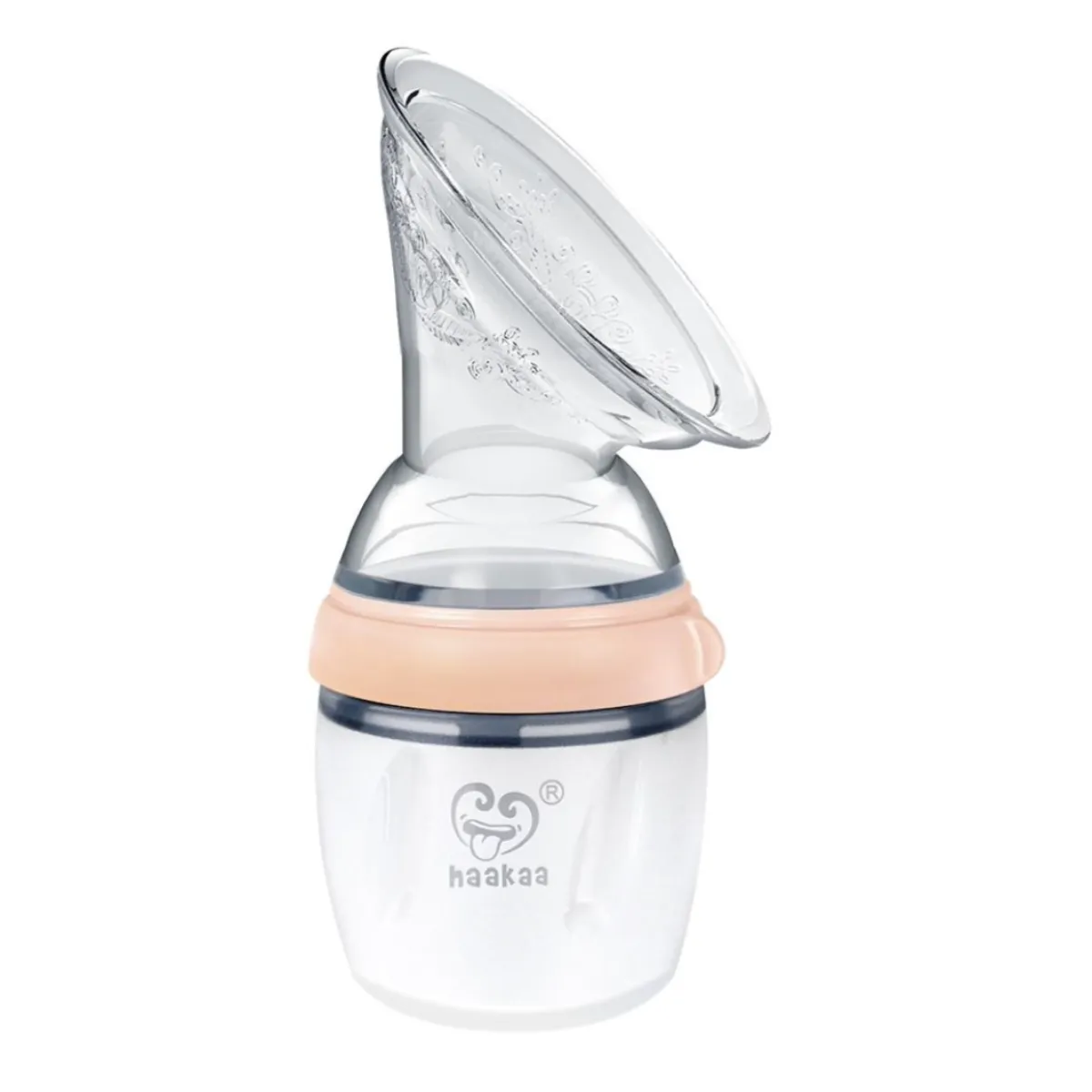 Generation 3 Silicone Breast Pump - Peach 6oz by Haakaa