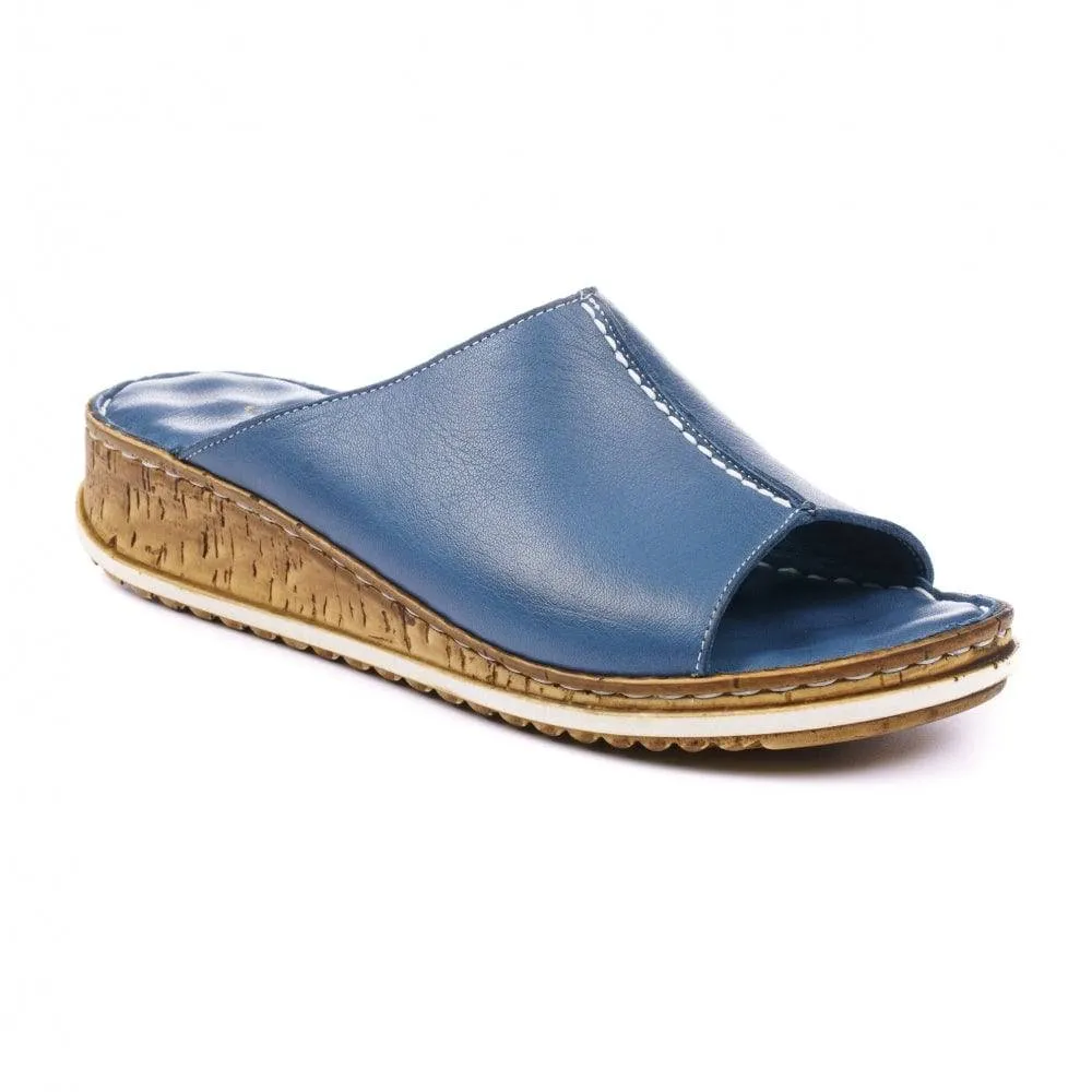 Lunar Harmony Soft Leather Slip On Mule