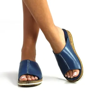 Lunar Harmony Soft Leather Slip On Mule
