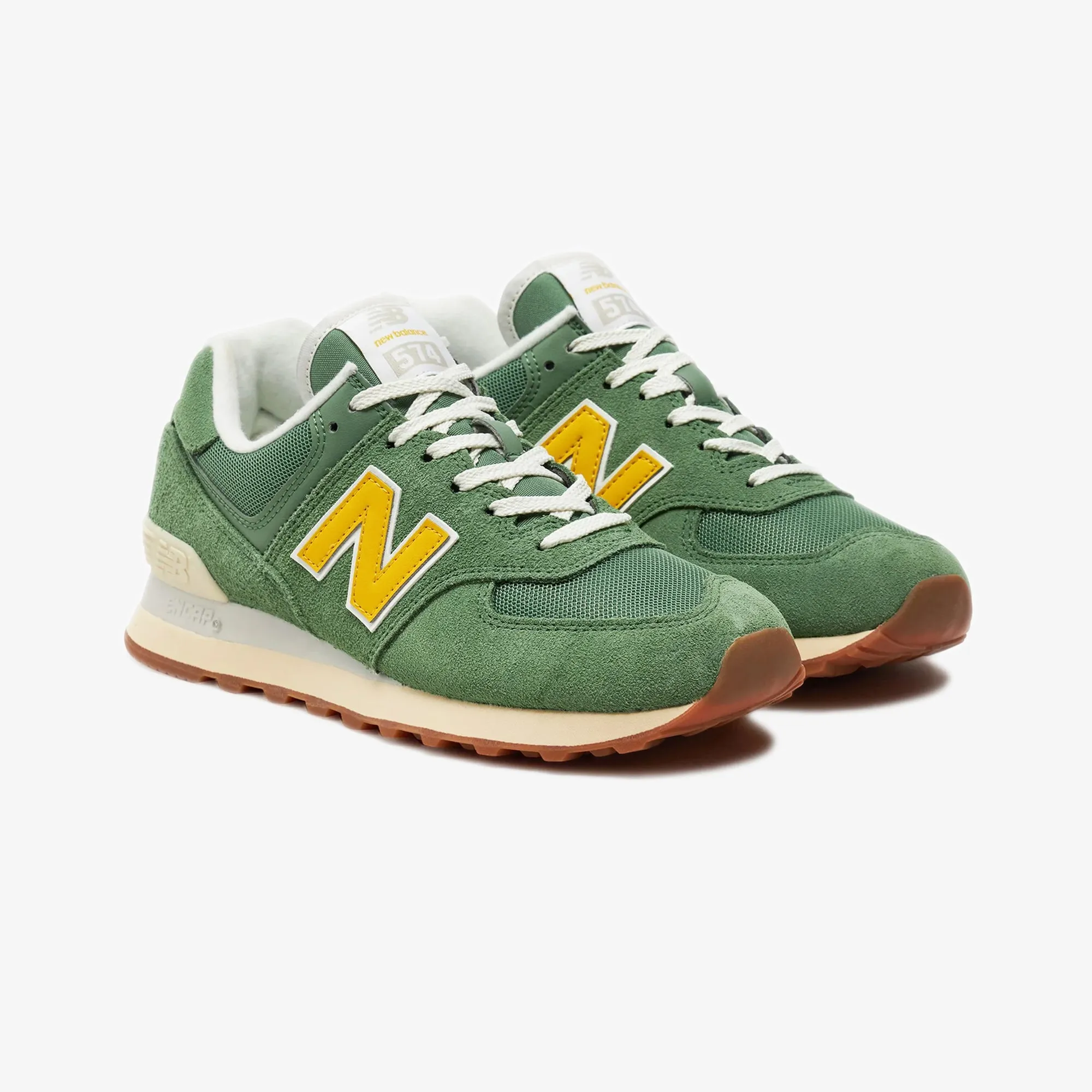 New Balance | WMN'S 574 { GREEN/BEIGE