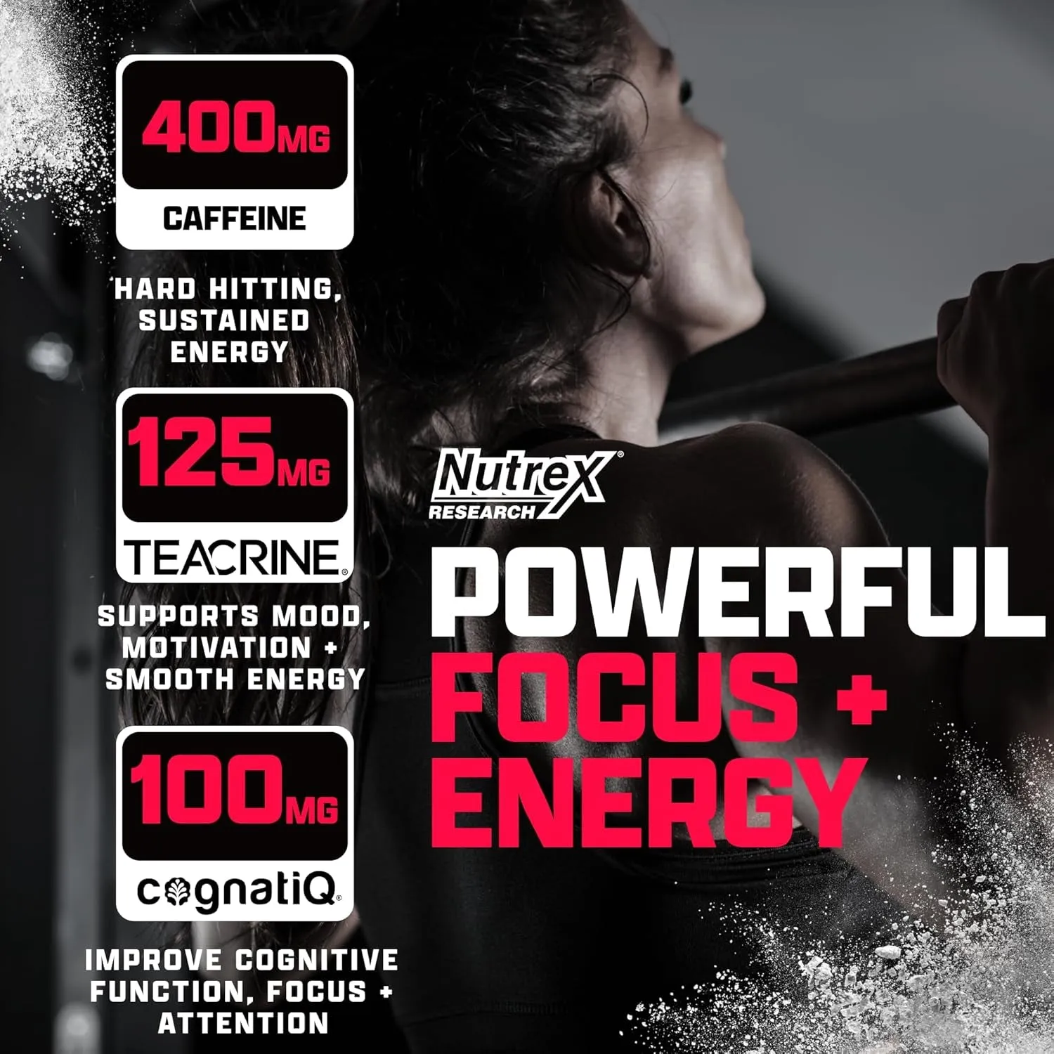 OUTLIFT Amped High-Stim Pre-Workout Powder - Max Dosed Formula 6g Citrulline, 3.2g Beta-Alanine, Alpha GPC, Cognatiq