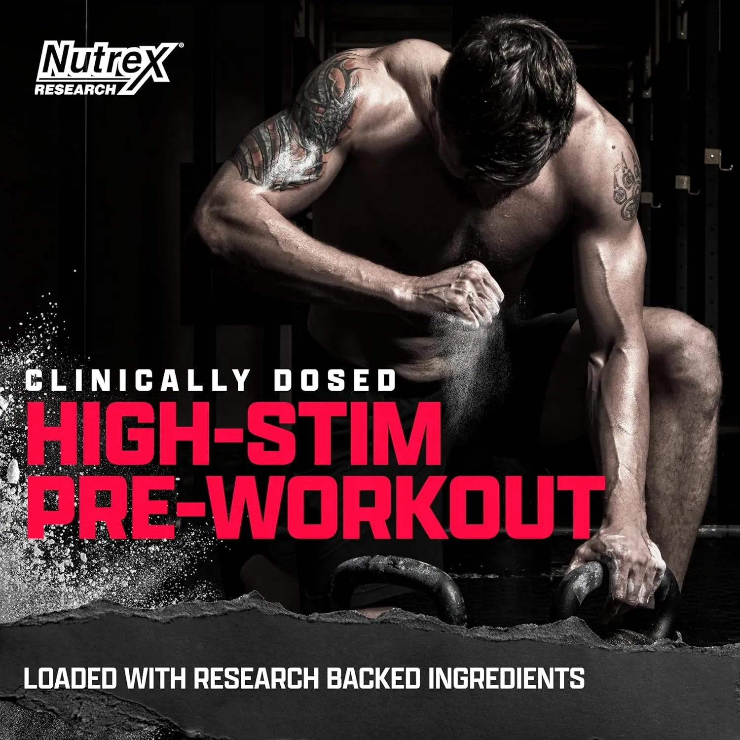 OUTLIFT Amped High-Stim Pre-Workout Powder - Max Dosed Formula 6g Citrulline, 3.2g Beta-Alanine, Alpha GPC, Cognatiq