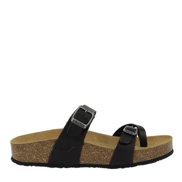 Plakton 341032 Black Thong Sandals