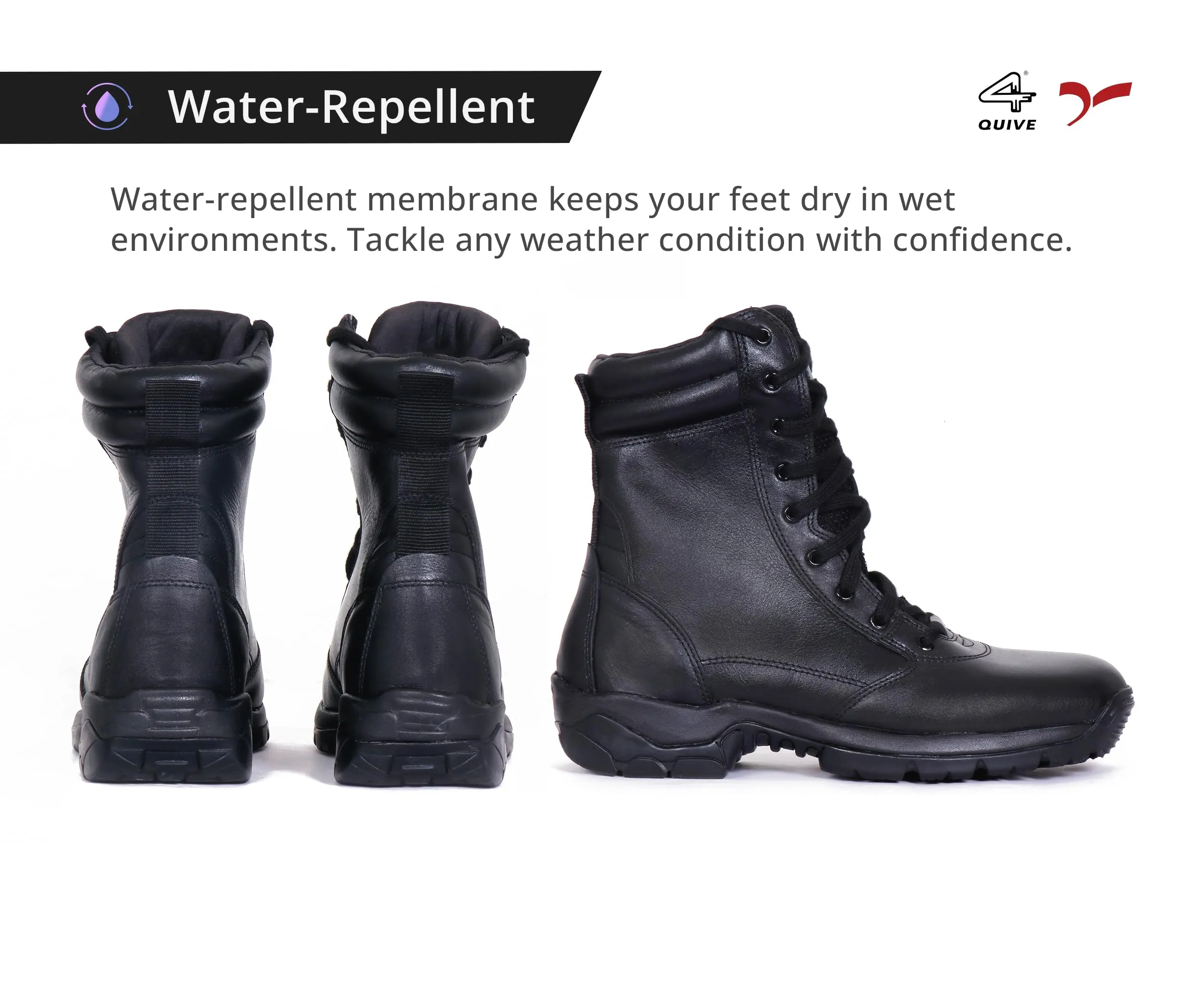 QUIVE Sega Combat M-21 Mid-Calf Leather Boots