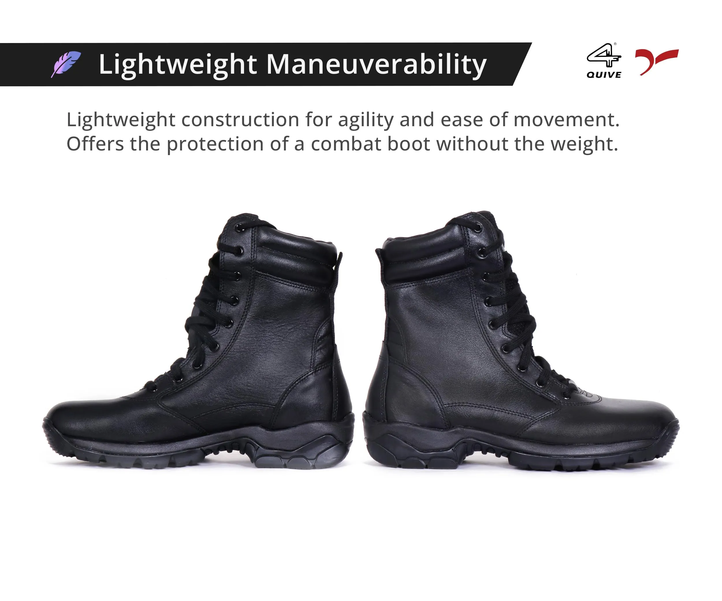 QUIVE Sega Combat M-21 Mid-Calf Leather Boots