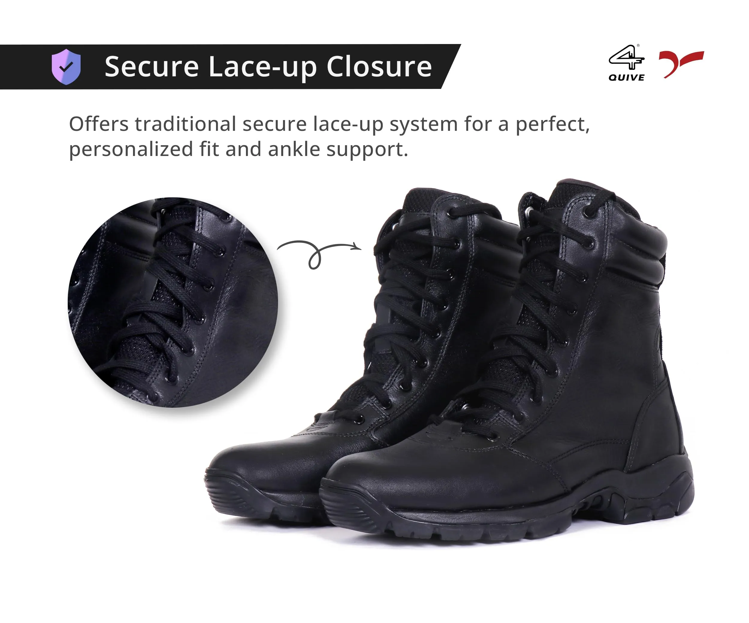 QUIVE Sega Combat M-21 Mid-Calf Leather Boots