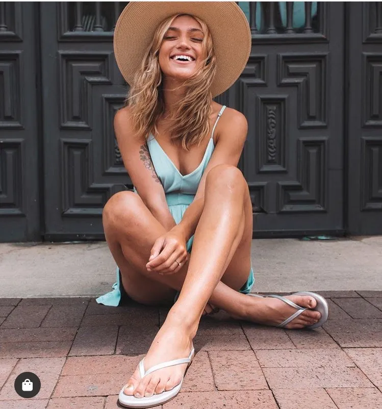 Silver Flip Flop