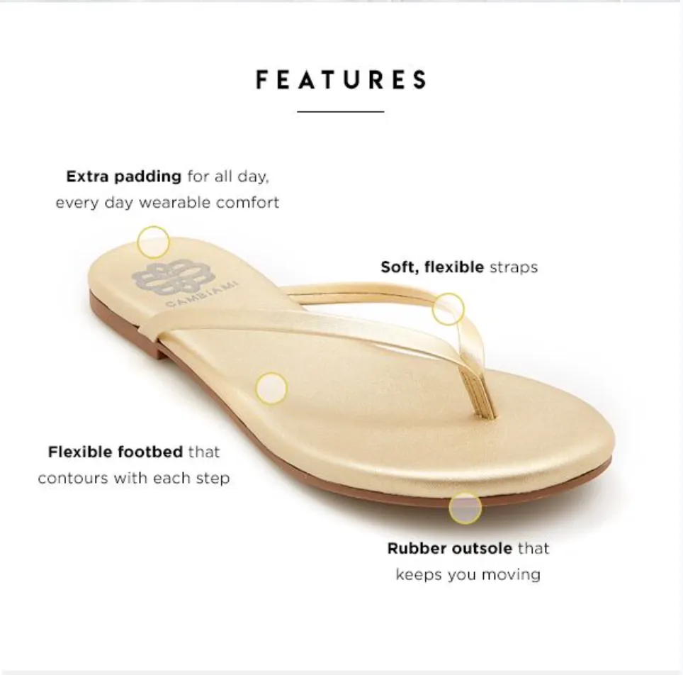 Silver Flip Flop