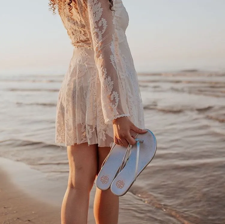 Silver Flip Flop