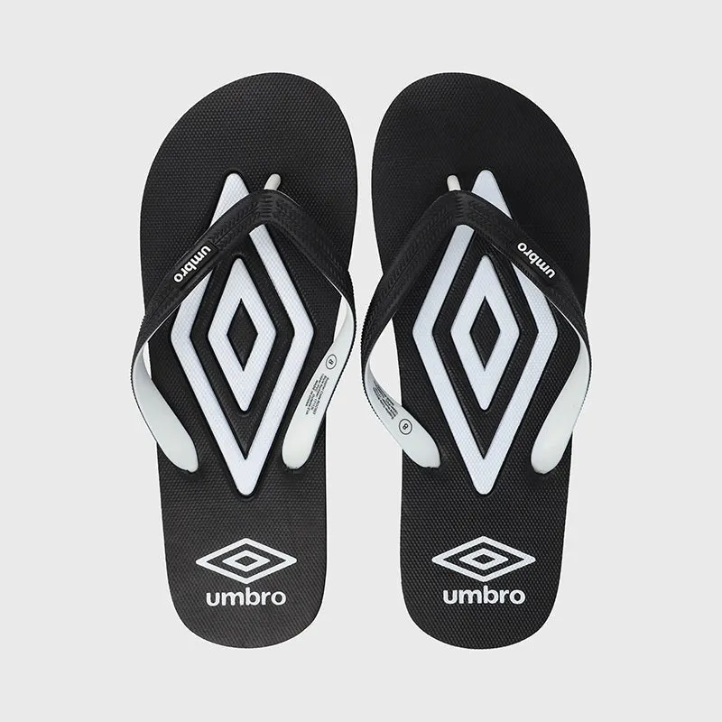 Umbro Mens Big Double Diamond Flip Flops _ 171100 _ Black