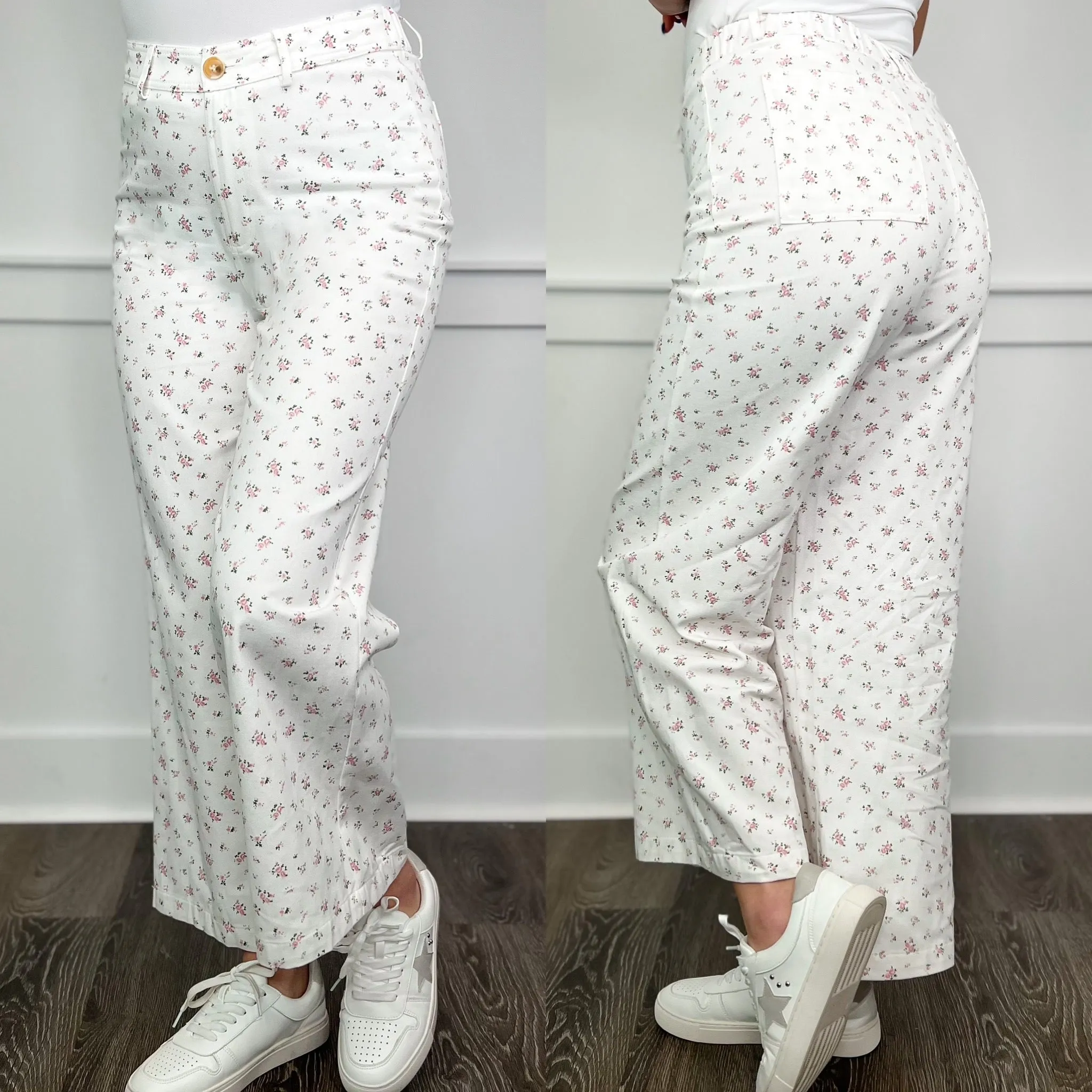 Wishlist It is Perfect High Rise Cotton White Bottoms