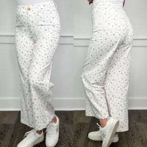 Wishlist It is Perfect High Rise Cotton White Bottoms