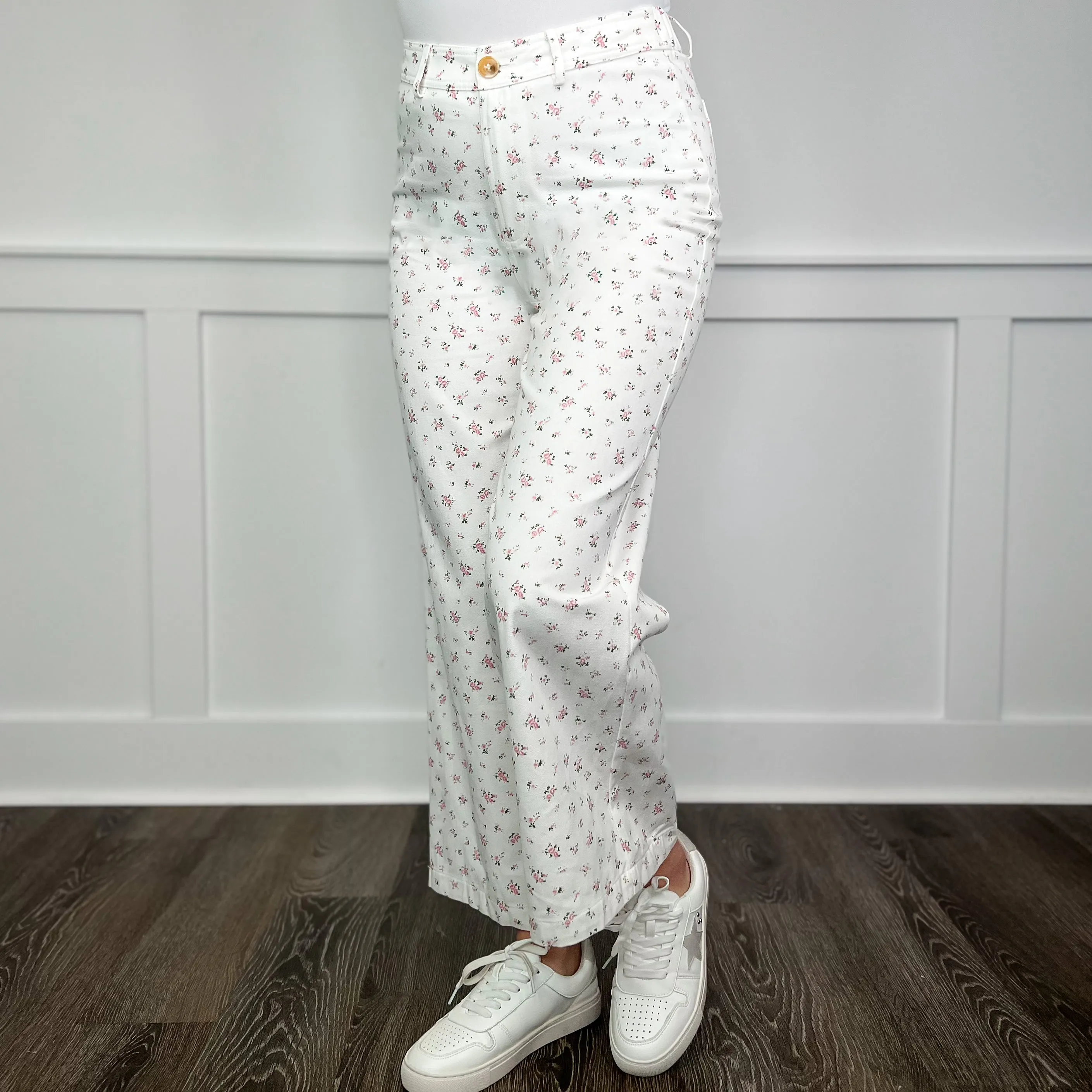 Wishlist It is Perfect High Rise Cotton White Bottoms