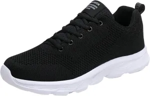 Women's Lace Up Road Running Shoes Wide Athletic Tennis Mens Running Shoes Walking Casual Shoes Slip On White Platform Sneakers Waterproof Tennis Shoe Cross Trainer Shoe